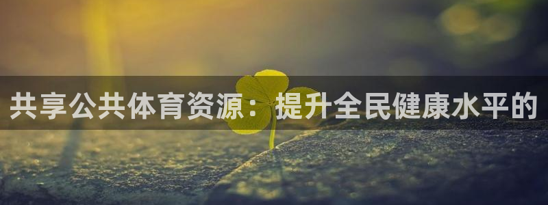 意昂体育4平台假的吗是真的吗吗：共享公共体育资源：提升全民健