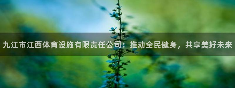 意昂体育4娱乐：九江市江西体育设施有限责任公司：推动