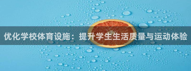 意昂4娱乐首页官网下载：优化学校体育设施：提升学生生活质量与