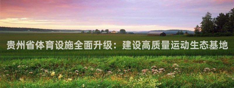 意昂体育4开户：贵州省体育设施全面升级：建设高质量运