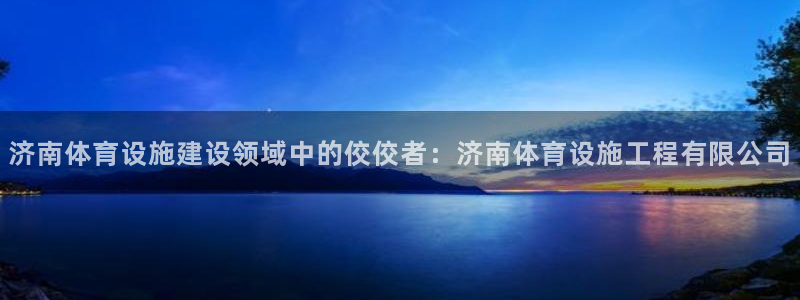 意昂4代理：济南体育设施建设领域中的佼佼者：济南体育
