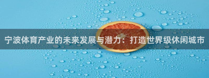意昂4娱乐下载：宁波体育产业的未来发展与潜力：打造世